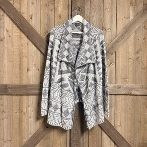 Gray Knit Cardigan